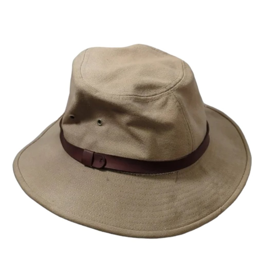Vintage Orvis Canvas hunting Safari field hat size medium